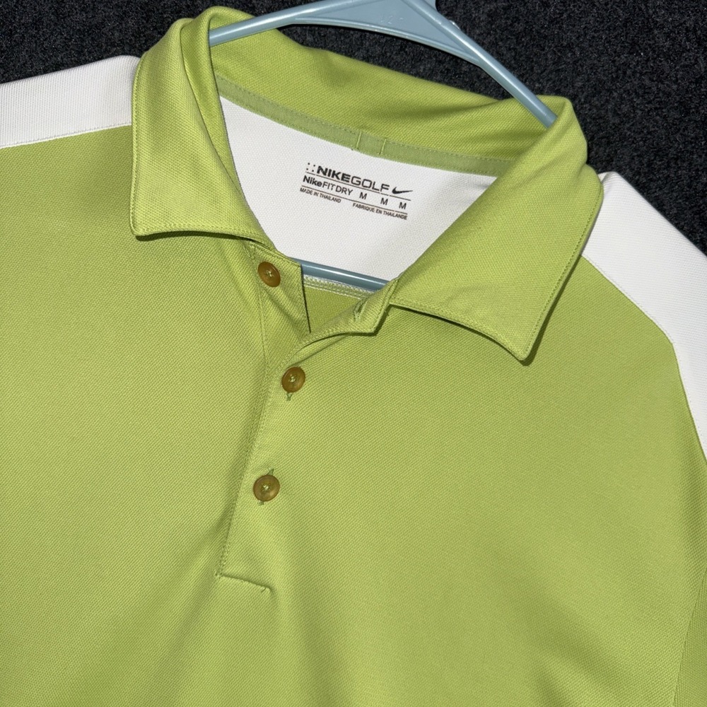 Nike / Size M / Golf / DRI-FIT / Avocado-Green / Color block / Polo / Shirt